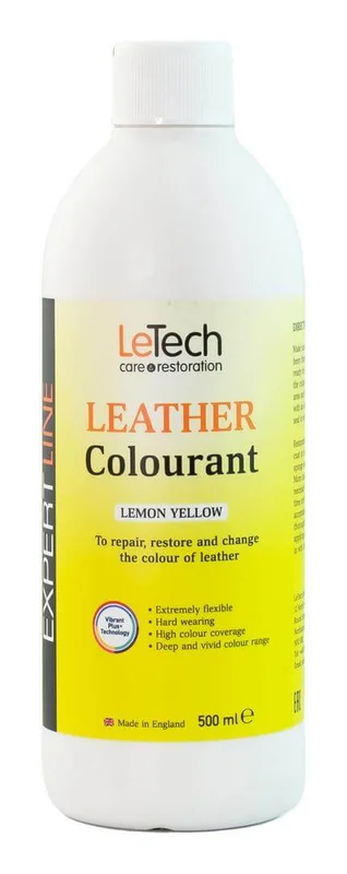 Краска для кожи LeTech Expert Line Leather Colourant Lemon Yellow 3LC500EL08 500 мл - 1