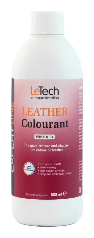 Краска для кожи LeTech Expert Line Leather Colourant Wine Red 3LC500EL15 500 мл - 1