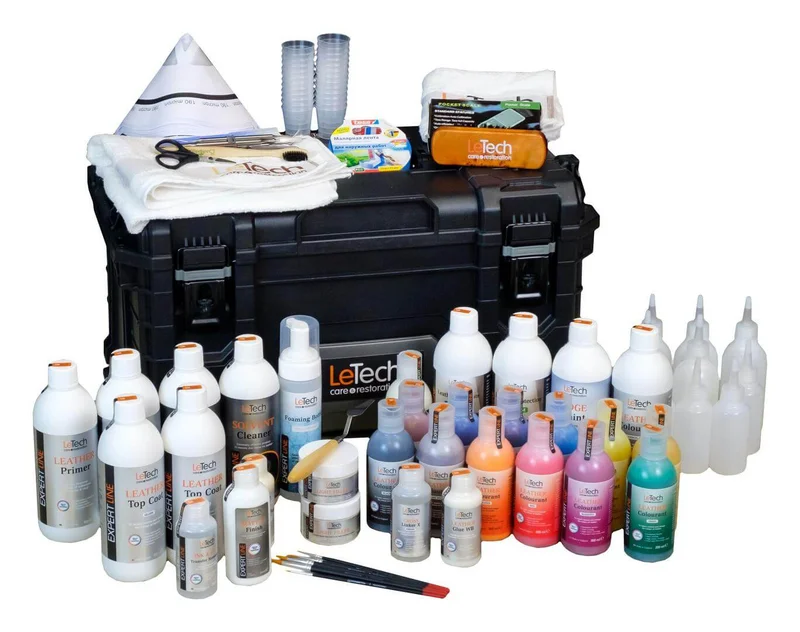 Базовый набор материалов для реставрации кожи LeTech Basic Expert Line Kit 6BK01EL - 1