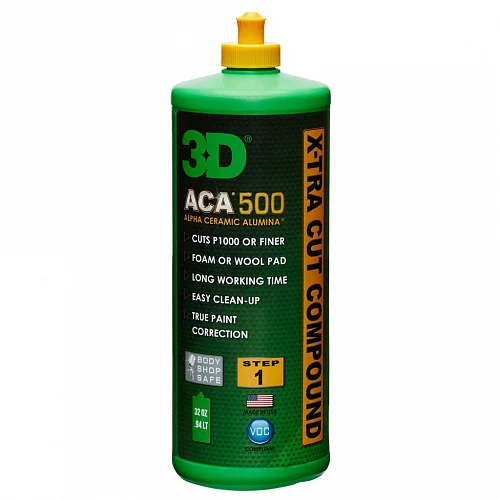 Абразивная паста 3D ACA 500 X-TRA Cut Compound 500OZ32 0,94 л - 1