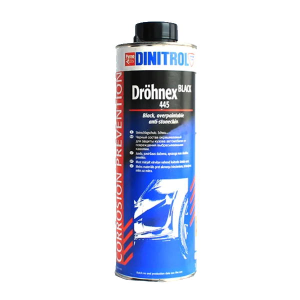 Антигравий Dinitrol 445 черный окрашиваемый 1 л - 1