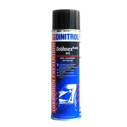 Антигравий Dinitrol 445 11045 в баллончиках черный окрашиваемый 0,5 л - 1