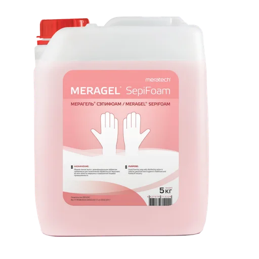 Жидкое антибактериальное мыло Meratech Meragel Sepifoam 5 л - 1