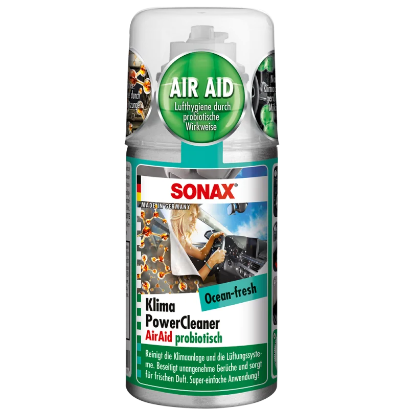 Очиститель кондиционера автомобиля Sonax Klima PowerCleaner AirAid 323600 Океанская свежесть 150 мл - 1