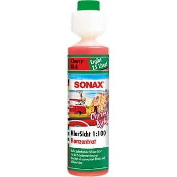 Стеклоомыватель концентрат 1:100 Sonax KlarSicht 392141 Вишневый удар 250 мл - 1