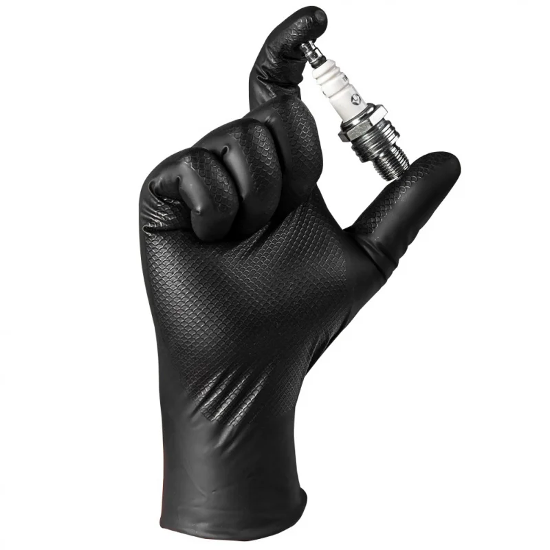 Нитриловые перчатки универсальные черные JetaSafety JSN 50 NATRIX BL 09/L 25пар - 1