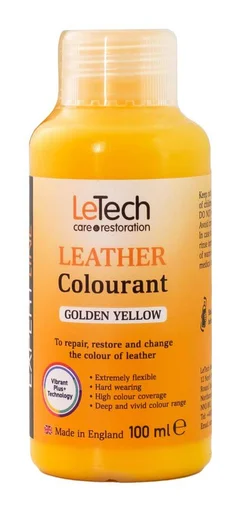 Краска для кожи LeTech Expert Line Leather Colourant Golden Yellow 3LC100EL07 100 мл - 1