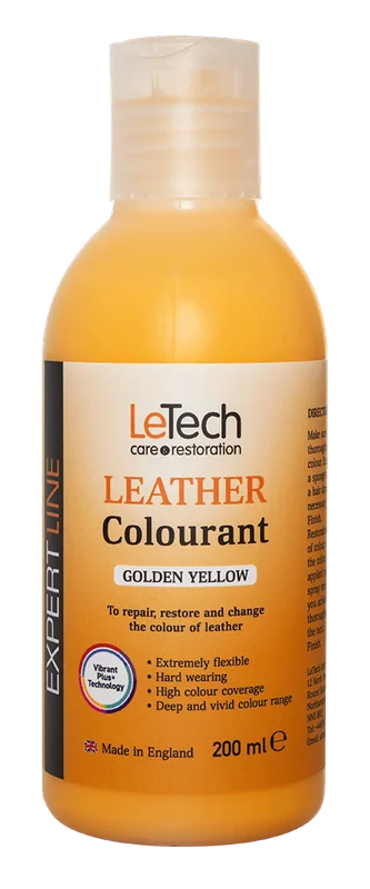 Краска для кожи LeTech Expert Line Leather Colourant Golden Yellow 3LC200EL07 200 мл - 1