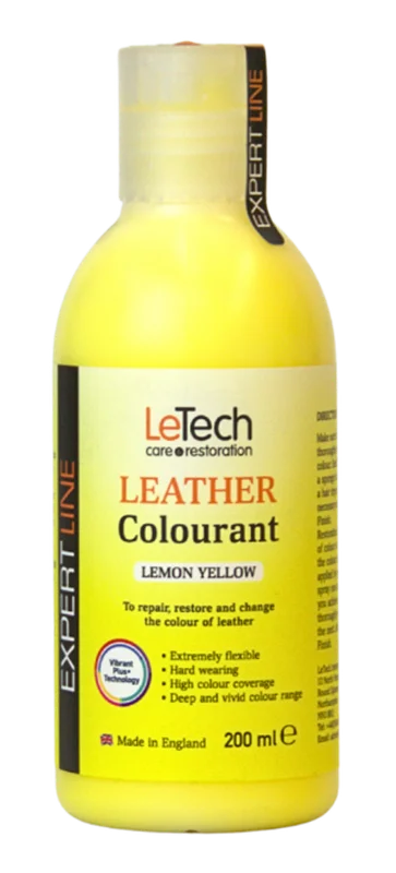 Краска для кожи LeTech Expert Line Leather Colourant Lemon Yellow 3LC200EL08 200 мл - 1