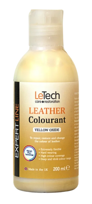 LeTech Краска для кожи Expert Line Leather Colourant Yellow Oxide, 200 мл - 1