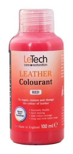 Краска для кожи LeTech Expert Line Leather Colourant Red 3LC100EL12 100 мл - 1
