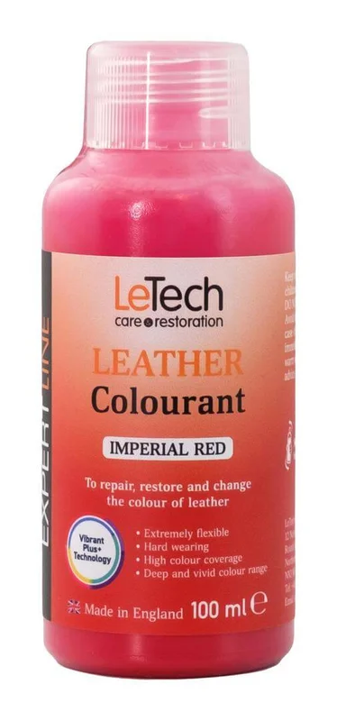 Краска для кожи LeTech Expert Line Leather Colourant Imperial Red 3LC100EL13 100 мл - 1