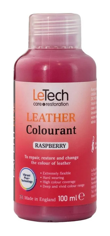 Краска для кожи LeTech Expert Line Leather Colourant Raspberry 3LC100EL19 100 мл - 1