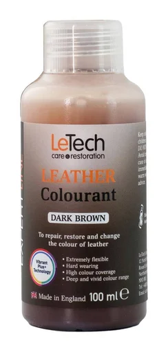 Краска для кожи LeTech Expert Line Leather Colourant Dark Brown 3LC100EL22 100 мл - 1
