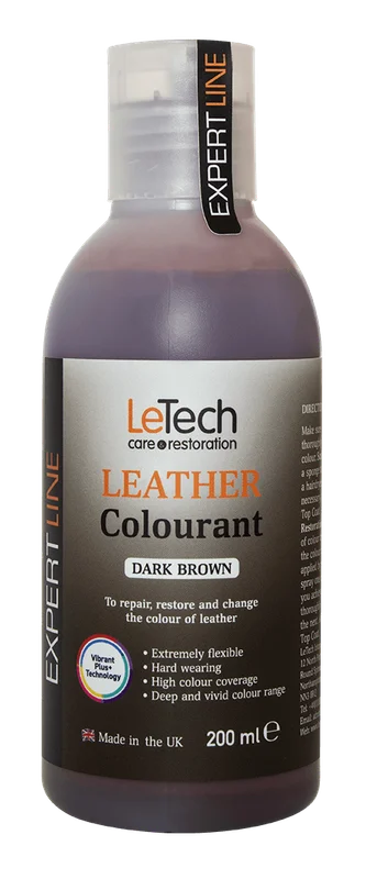 Краска для кожи LeTech Expert Line Leather Colourant Dark Brown 3LC200EL22 200 мл - 1