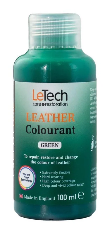Краска для кожи LeTech Expert Line Leather Colourant Green 3LC100EL21 100 мл - 1