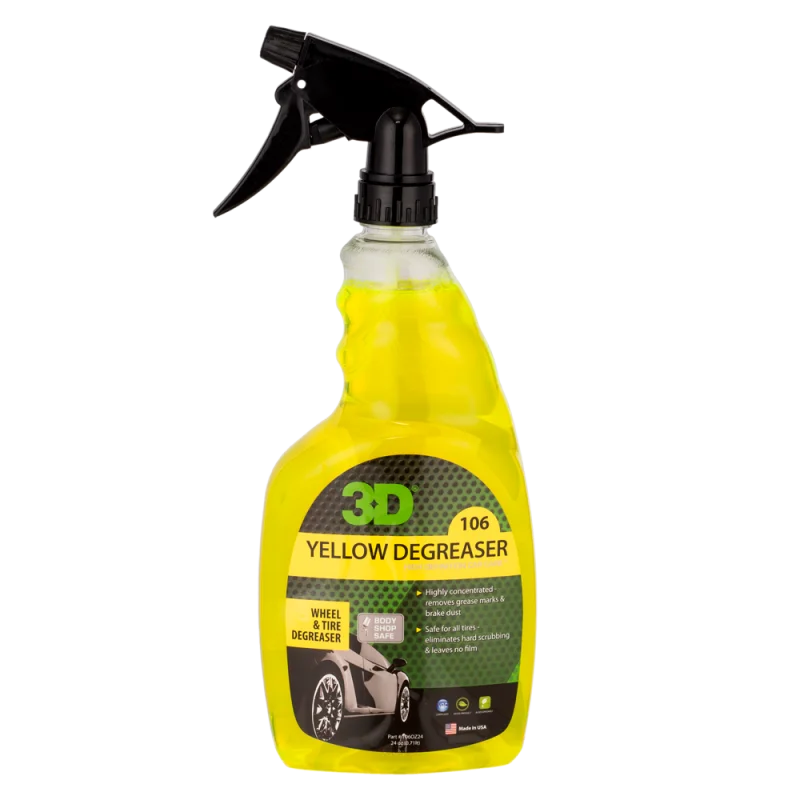 3D Car Care Yellow Degreaser - Средство для покрышек и дисков, 710 мл - 1