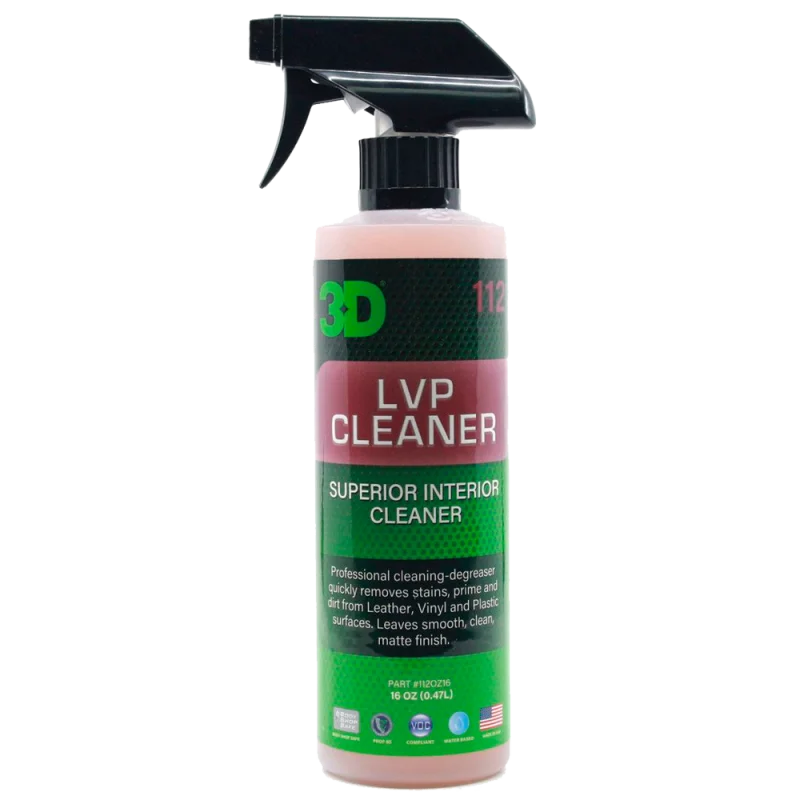 Очиститель кожи винила и пластика 3D LVP Cleaner 112OZ16 0,47 л - 1