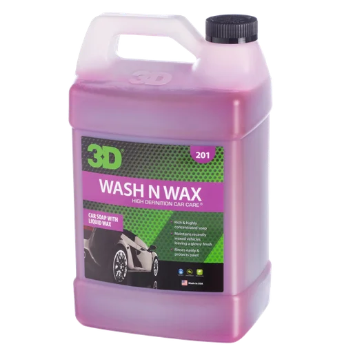 3D Car Care Ручной автошампунь с воском 2в1 Wash N Wax, 3.78 л - 1