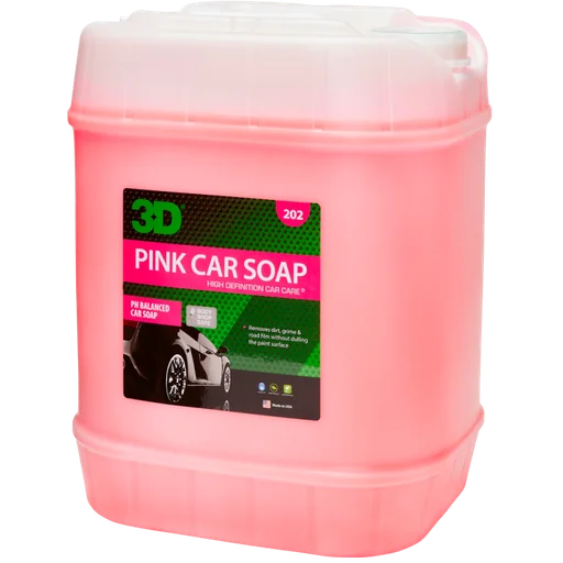 3D Car Care Ручной автошампунь Pink Car Soap, 3.78 л - 1