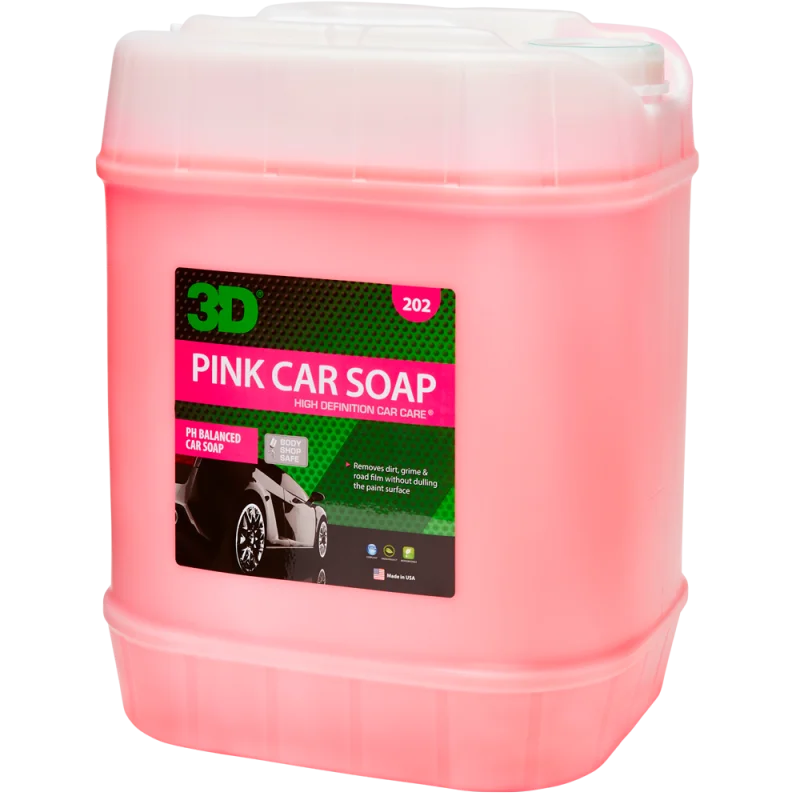 3D Car Care Ручной автошампунь Pink Car Soap, 3.78 л - 1
