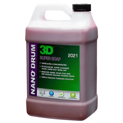 3D Car Care Ручной втошампунь Super Soap 2021 Nano Drum, 1.89 л - 1