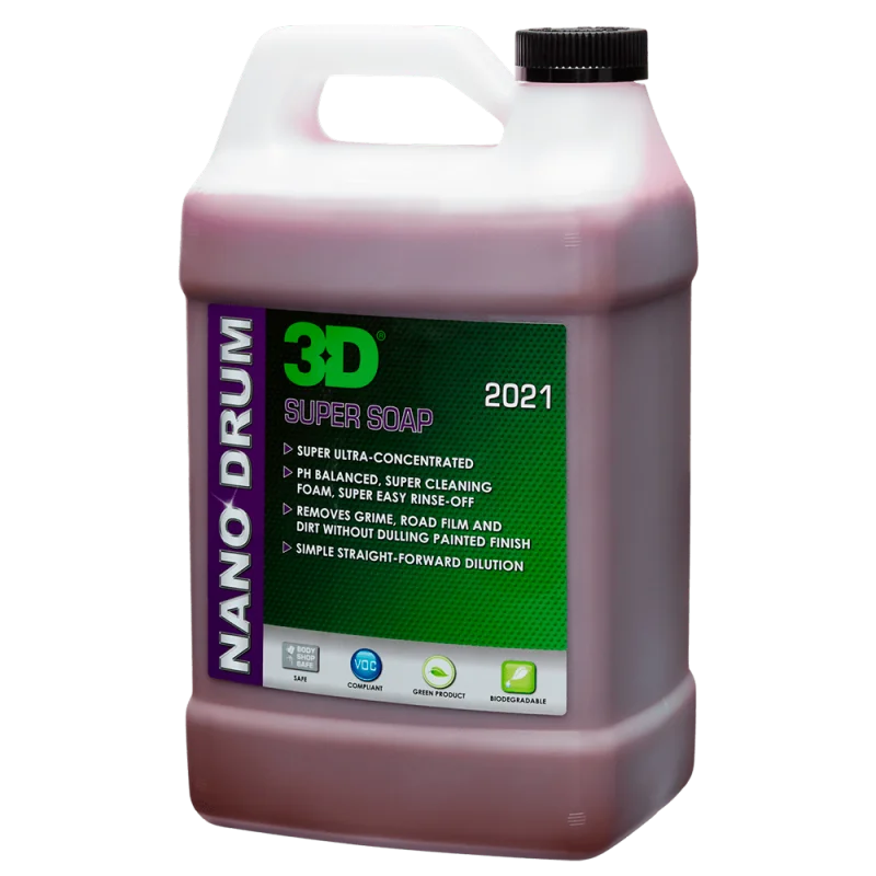 3D Car Care Ручной втошампунь Super Soap 2021 Nano Drum, 1.89 л - 1