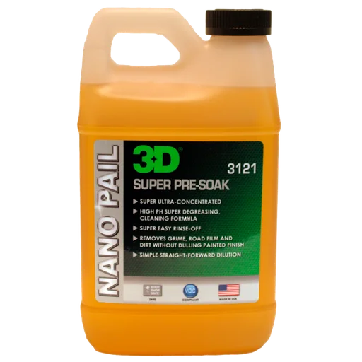 Автошампунь 3D Super Pre Soak 3121G01 обезжириватель 3,78 л - 1