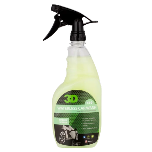 Очиститель ЛКП 3D Waterless Car Wash 419OZ24 безводный и безмыльный 0,71 л - 1