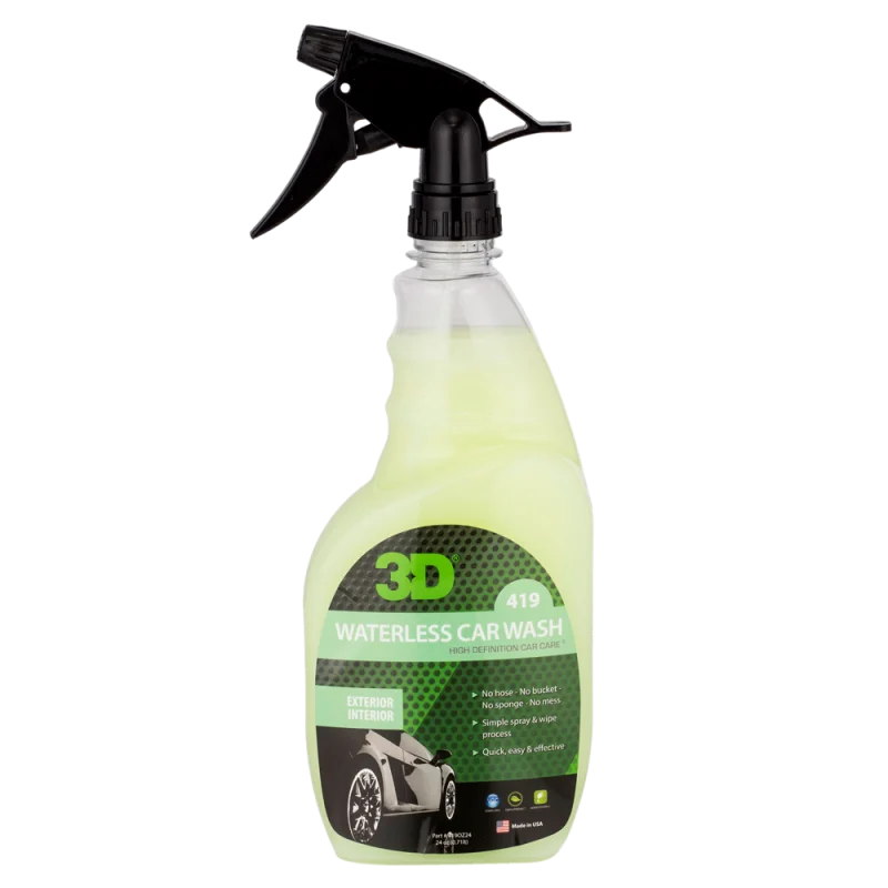 Очиститель ЛКП 3D Waterless Car Wash 419OZ24 безводный и безмыльный 0,71 л - 1