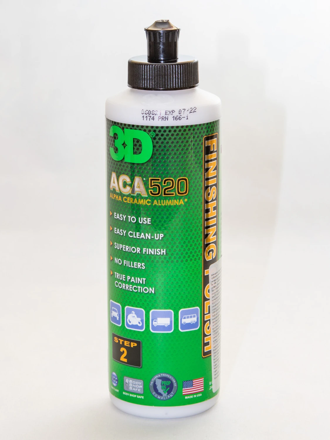 Финишная паста 3D ACA 520 Finishing Polish 520OZ08 0,24 л - 2