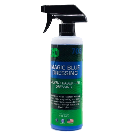 3D Car Care Чернение резины и пластика Magic Blue, 0.47 л - 1