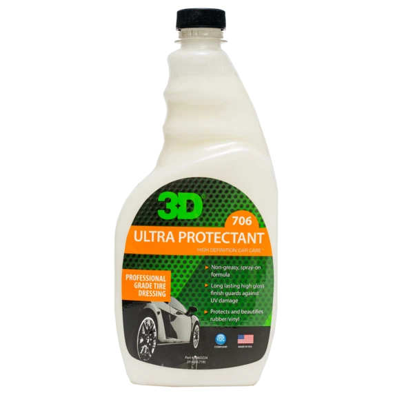 Чернение резины и пластика 3D Ultra Protectant 706OZ24 0,71 л - 2