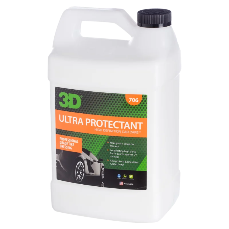 3D Car Care Ultra Protectant - Средство для чернения шин, 3.78 л, 706G01, 3D - 1