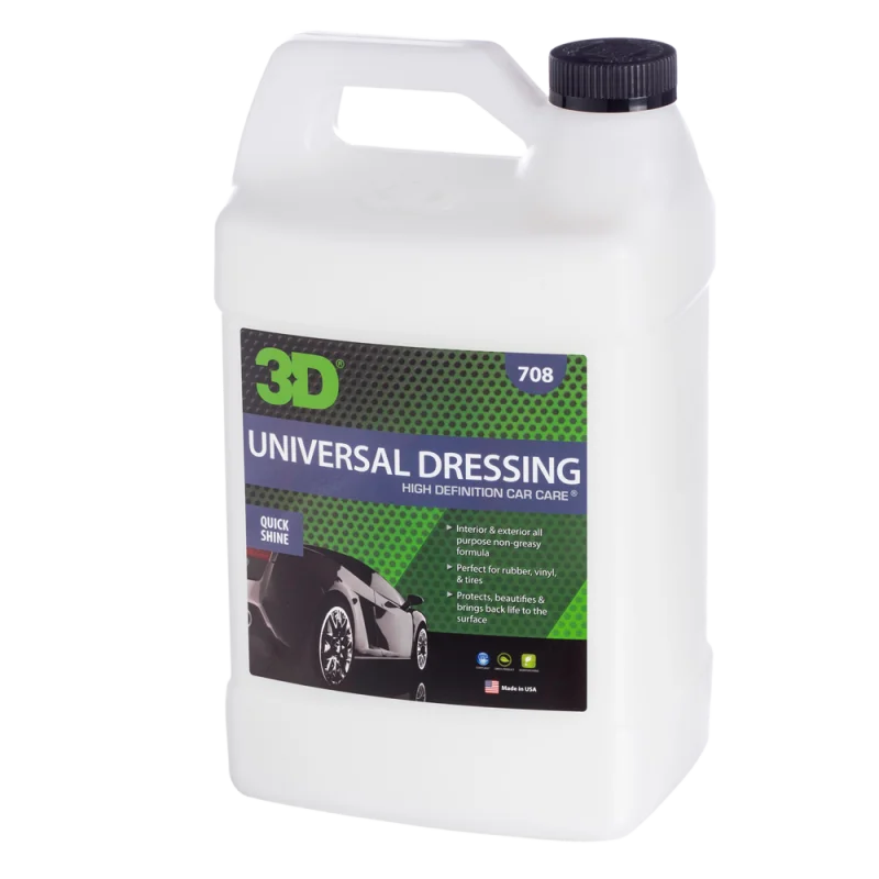 Чернение резины и пластика 3D Universal Dressing 708G01 3,78 л - 1