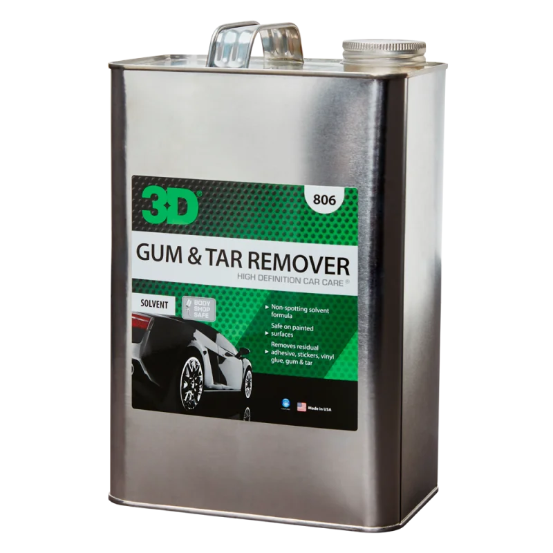Очиститель ЛКП 3D Gum & Tar Remover 806G01 от битума и смолы 3,78 л - 1
