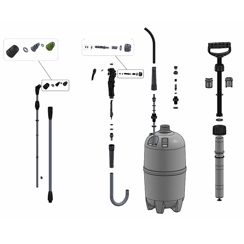 Распрыскиватель помповый Marolex Industry Alka line 5 epdm S115.233 5 л - 2