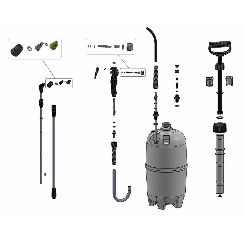 Распрыскиватель помповый Marolex Industry Alka line 7 epdm S116.233 7 л - 2