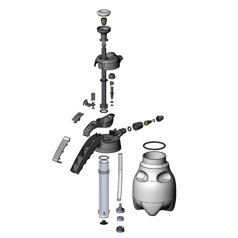 Распрыскиватель помповый Marolex Industry ergo Alka line 1500 epdm S092.103 синий 1,5 л - 4