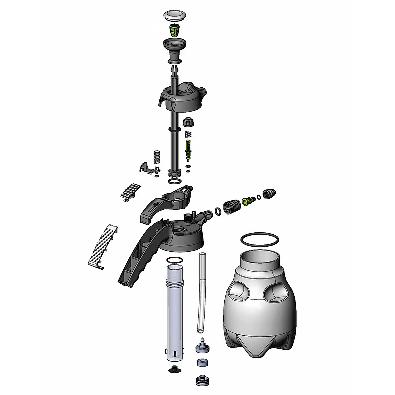 Распрыскиватель помповый Marolex Industry ergo Acid line 1000 viton S081.102 черный 1 л - 4