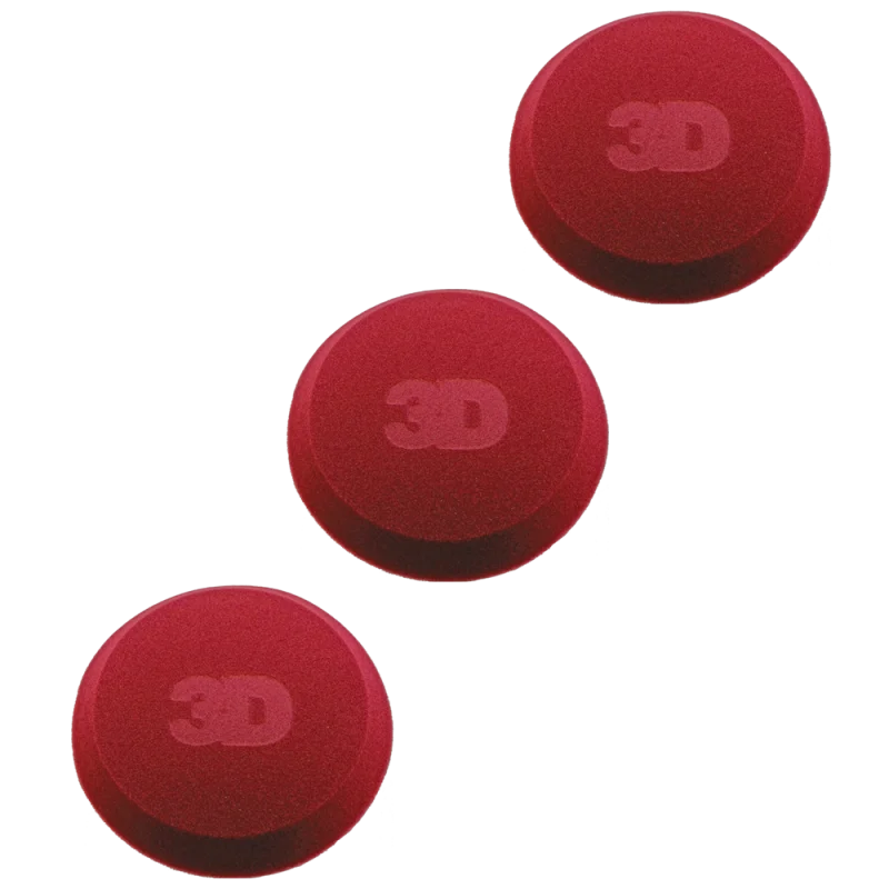3D Car Care Applicator Red Foam - Полировальная губка-аппликатор с закрытыми порами - 1