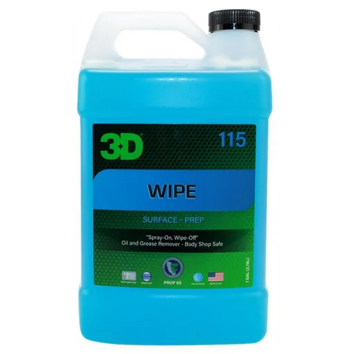 Очиститель ЛКП 3D Wipe 115G01 перед нанесением защитного покрытия 3,78 л - 1