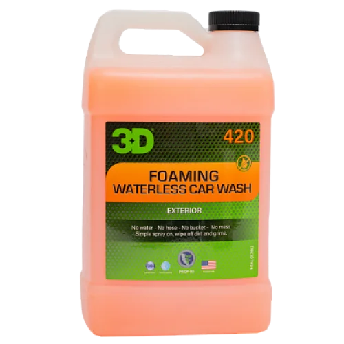 Очиститель ЛКП 3D Foaming Waterless Car Wash 420G01 пенящийся и безводный 3,78 л - 1