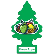 Ароматизатор Елочка Little Trees U1P-10316-RUSS Зелёное яблоко Green Apple - 1