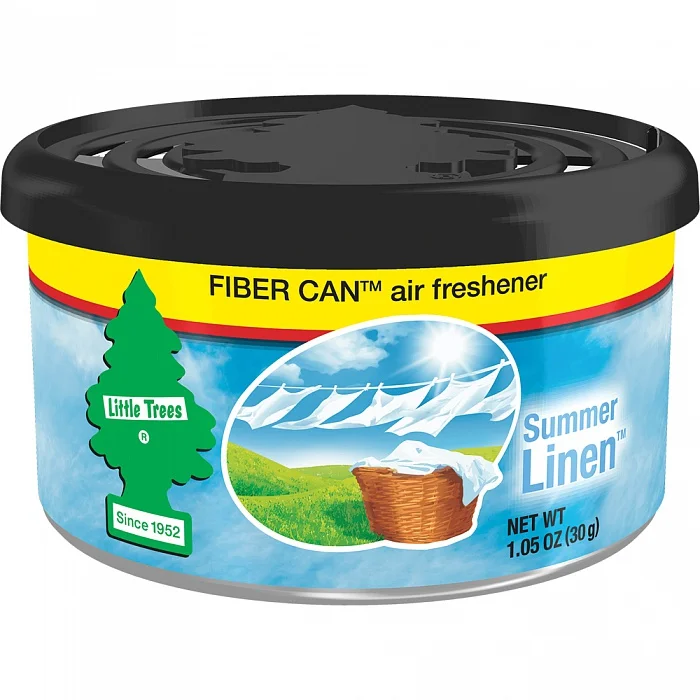 Ароматизатор в баночке Little Trees Fiber Can UFC-17874-24 Летняя свежесть Summer Linen - 1