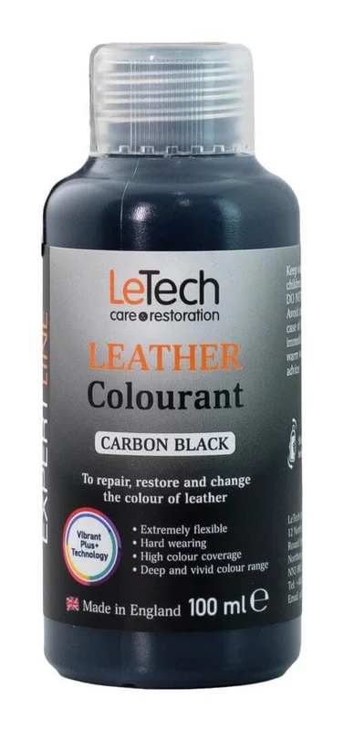 LeTech Краска для кожи Expert Line Leather Colourant Carbon Black, 100 мл - 1