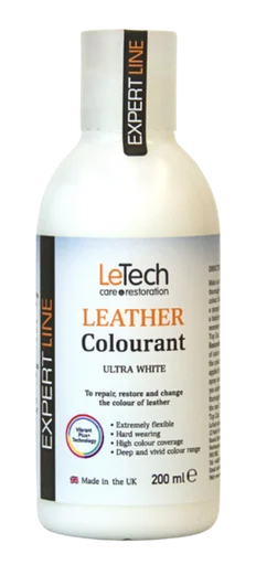 Краска для кожи LeTech Expert Line Leather Colourant Ultra White 3LC200EL24 200 мл - 1