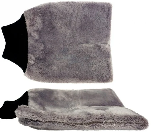 Рукавица для мойки Purestar Plush wash pad PS-M-002 серая - 1