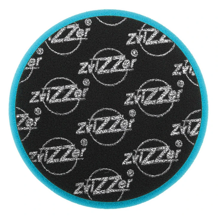 Поролоновый полировальный круг ZviZZer Standard ZV-ST00015012PC синий быстро режущий 150/12/140 мм - 3