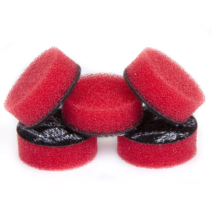 Поролоновый полировальный круг ZviZZer Mini ZV-MINI259HC красный твердый 5 шт 25/9/25 мм - 2